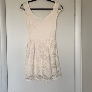 Cream Lace Dress
